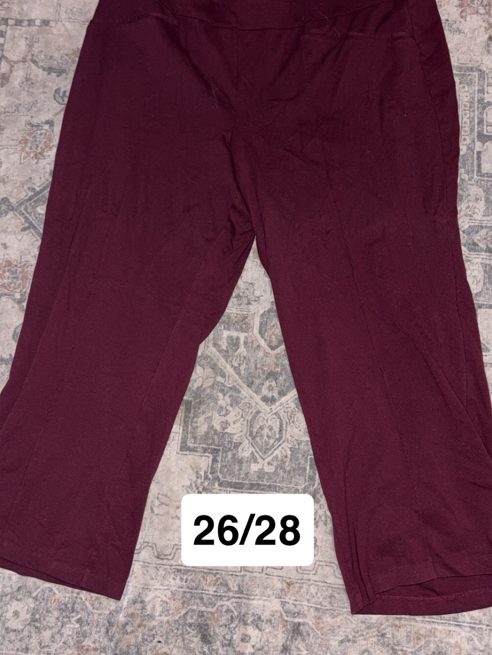 Maroon Pants